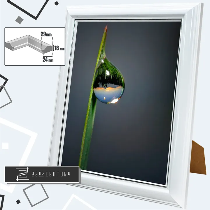 Solid Wood 8R 10R 12R A4 A3 Photo Frame l Picture Frame l Premium Quality l Retro White Photo Frame l Certificate Frame l White Frame
