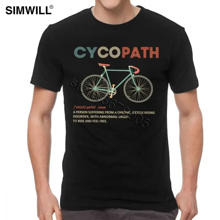 Vintage Tshirt Men Cycopath Funny 