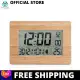 [LAZCHOICE] Atomic Clock LCD Digital Calendar Alarm Day Clock Dual Alarm Color with Snooze Big Size Number Multifunction Temperature Table Clocks with Thermometer (Standard). 