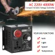 Meterk AC 220V 4000W Compact Variable Voltage Controller Portable Speed Temperature Light Voltage Adjuatable Dimmer. 
