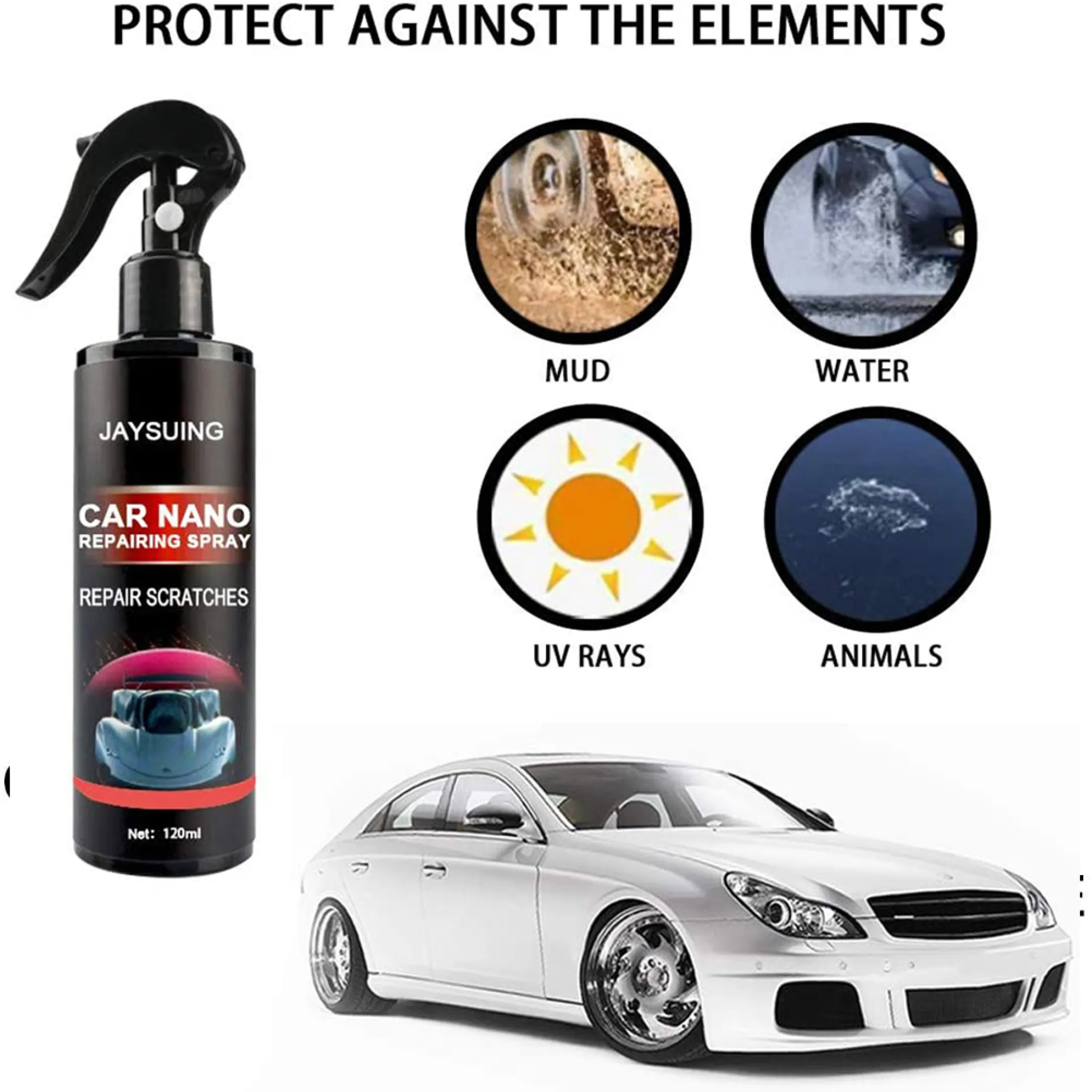 120ml Car Liquid Coating Nano Hydrophobic Polish Paint Wax Spray Crystal Coat Film Car Ceramic Coating Liquid Hydrophobic Water Repellent With Glossy Finish Lazada Singapore