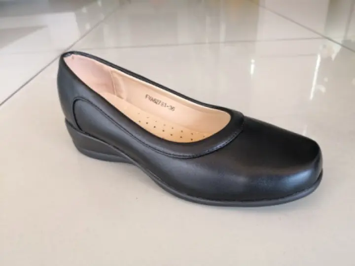 Vion Ladies Formal Black Shoes Kasut Wanita Black Kasut Kerja Kasut Hitam Lazada