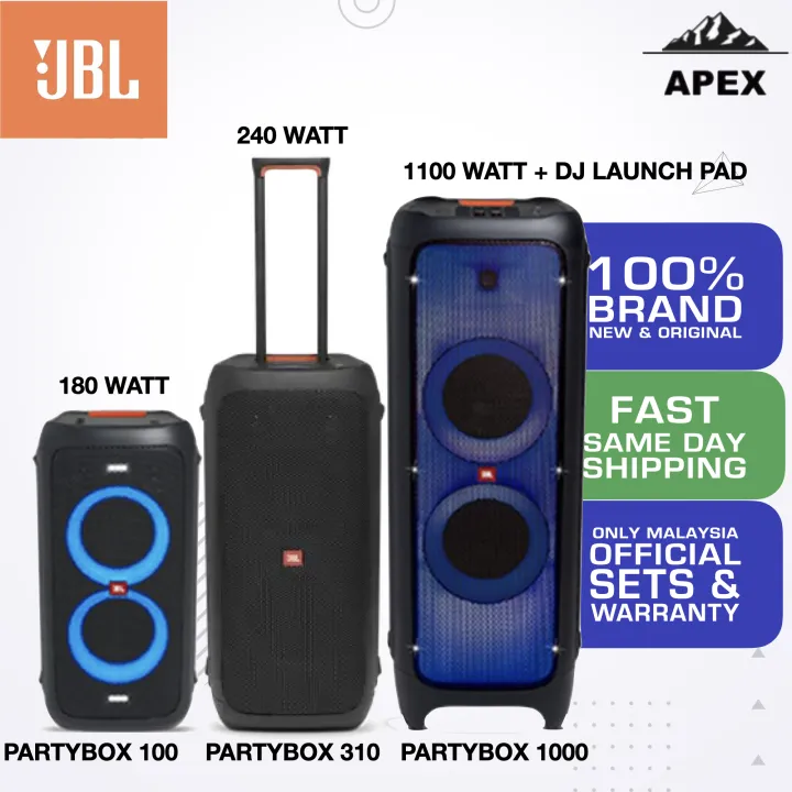 Jbl Partybox 100 310 1000 With Dj Launchpad Lazada