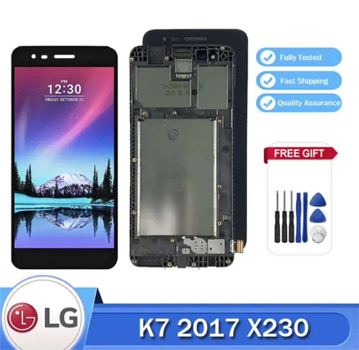 LCD 5.0 inch For LG K7 2017 X230 LCD Display Touch Screen Digitizer with Frame Assembly For LG X230 LCD Display