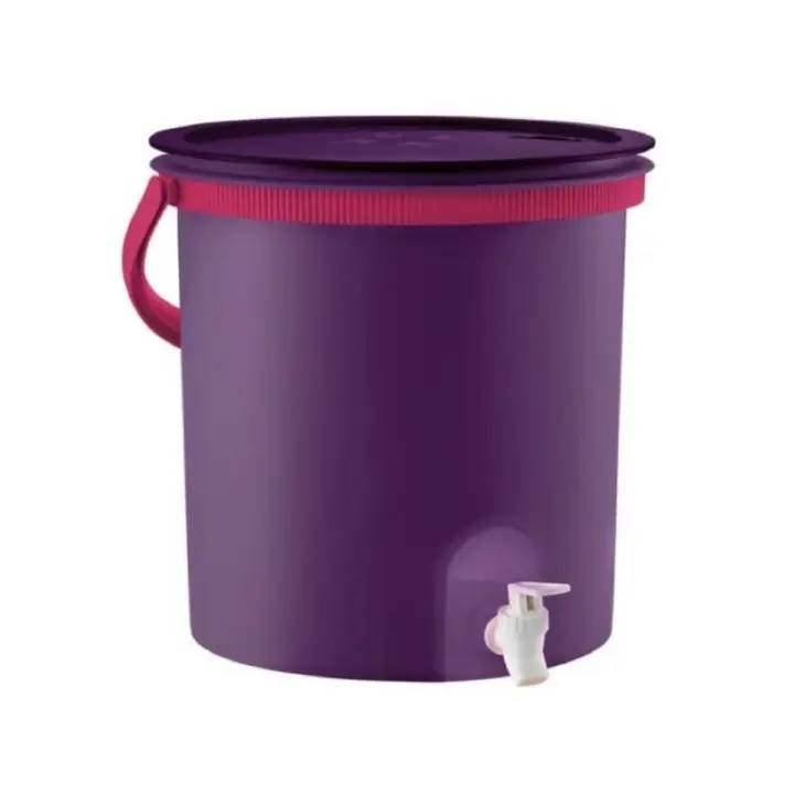 New - Tupperware Water Dispenser (1) 14.5L PWP Canister (1) 7L Purple