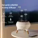 WAYISMELL Dynamic Multi-Spray Flame Jellyfish Essential Oil Aromatherapy Diffuser with Colorful Atmosphere Light Remote Control Humidifier for Home and Desktop. 