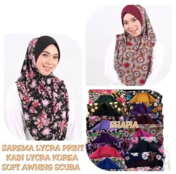 Shop Kain Lycra Printed online  Lazada.com.my