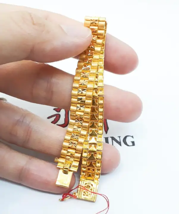 Rantai Tangan Fesyen Jam Tangan Emas 916 21 48g Lazada