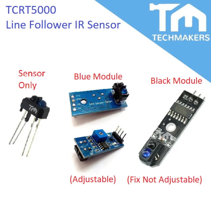 TCRT5000 TCRT 5000 IR Sensor/Module TCRT5000L Infrared Optical Sensor Line Tracking Line Follower Following Arduino DIY