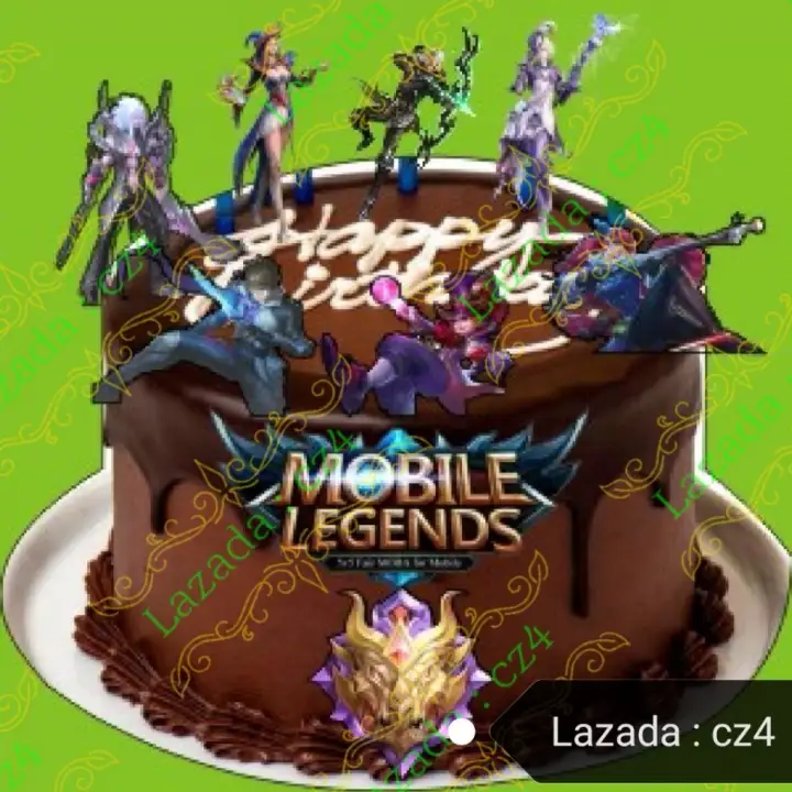 Mobile Legend Cake Topper Stick 1set Cz4 Lazada
