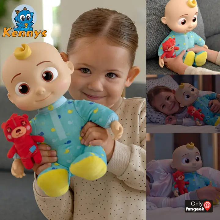 Can Sing Cocomelon Musical Bedtime Jj Doll Coco Melon Baby Original With A Soft Plush Tummy And Roto Head Press Tummy And Jj Sings Lazada Ph