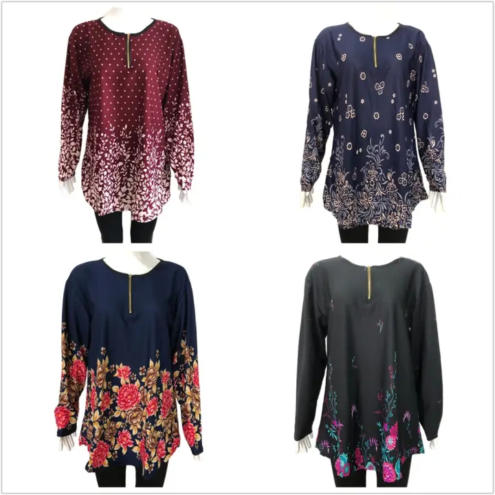 Harga Borong Blouse Baru Design Cantik Long Sleeves With 7 Designs Baju Blouse Lengan Panjang Perempuan Ch7449 Lazada