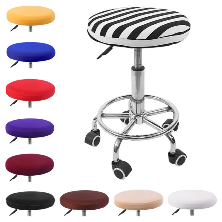 Elastic Bar Stool Covers Round Chair, Round Bar Stool Seat Covers