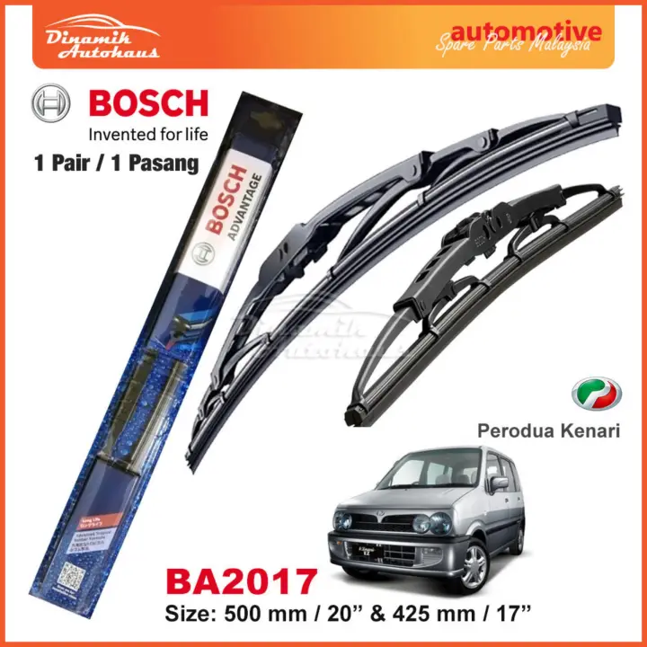 Perodua Kenari Car Windshield Wiper Blade 20 17 Bosch Advantage Ba2017 Lazada