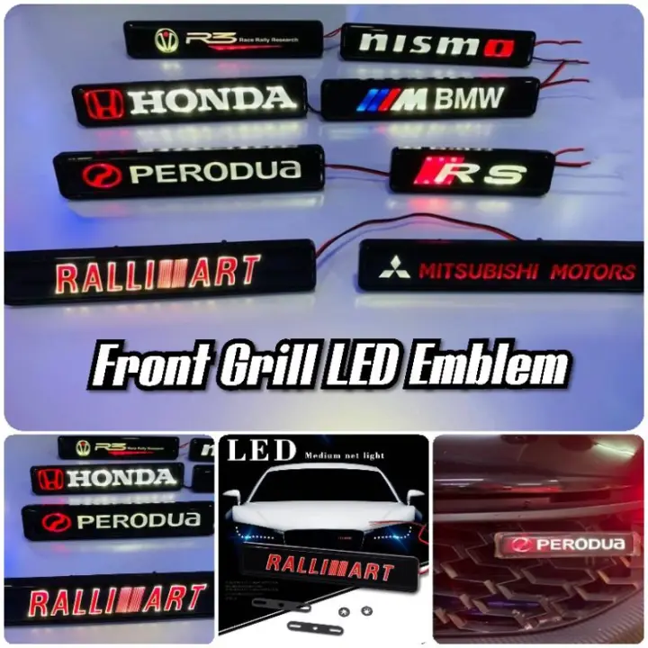 1PCS CAR STYLING LED LOGO CAR FRONT HOOD GRILLE EMBLEM LIGHT 