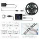 For Ambilight DIY Durable 60LED/M 1-5M RGB Dream Color USB LED Strip Light TV PC Background Strip Lighting Color Changing with Screen - 3M. 