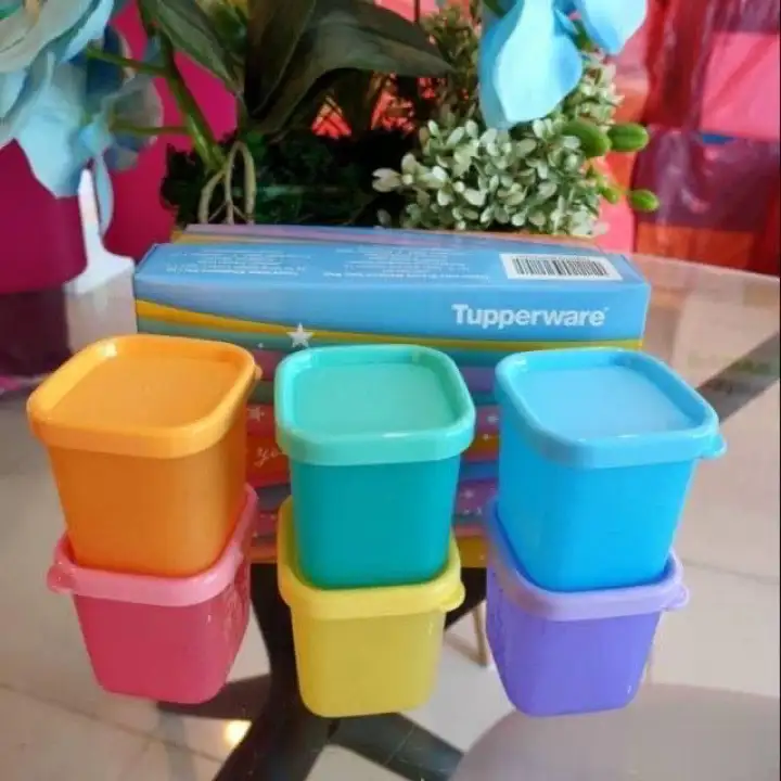 Tupperware Rainbow Cubes GiftSet  80ml (6pcs) with Giftbox