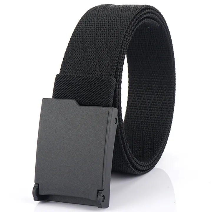 Nylon Canvas Belt Plastic Buckle Belt Travel Adjustable Nylon Web Slide Belt