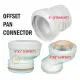 W.C Toilet 4"(100mm) Offset Pan Connector ( Straight / Offset 1" / Offset 2" ). 