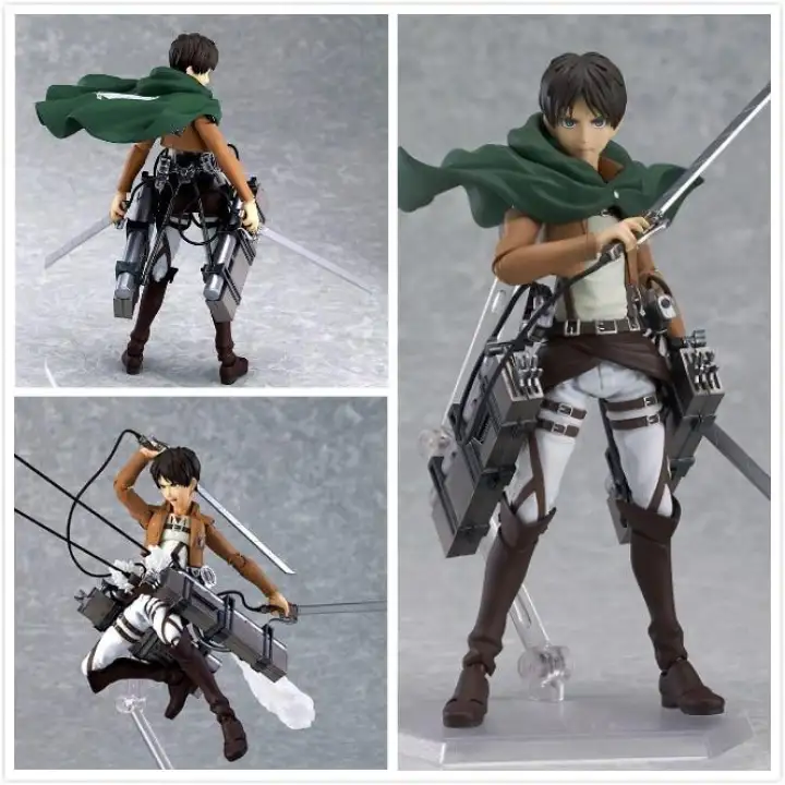 Anime Attack On Titan Eren Mikasa Ackerman Rivaille Figma Pvc Action Figure Model Toy Lazada Singapore