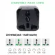 Travel Adapter Plug For ISRAEL Palestine Universal Outlet EU/US/UK/EU to ISRAEL 3-pin Grounded Plug Adaptor 10A 250V. 