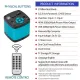 YIZHAN Digital Microscope 4K 48MP HDMI USB 60FPS Microscope Camera+130X 150X 180X Lens + Foldable Bracket for mobile phone repair PCB See the jewelry work. 