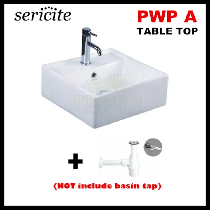 Sericite Wb2050 Wall Hung Or Tabletop, Tabletop Vanity Sink