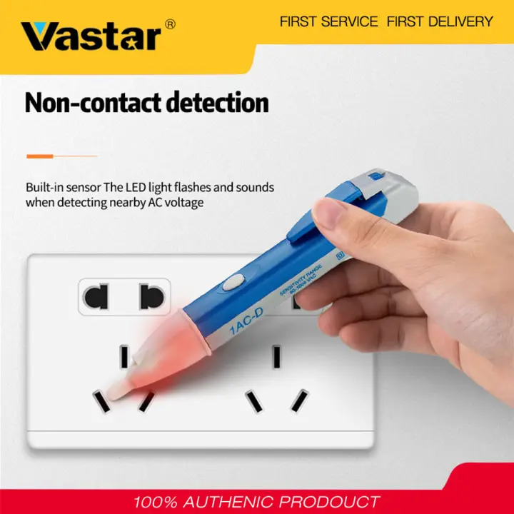 Vastar Electrical Voltage Tester Pen Non Contact Digital Hand Held Pencil Detector Test With Led Flash 90v To 1000v Dual Range Wide Range Of Applications Lazada Singapore