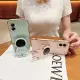 Phone Casing Vivo Y28 4G Y18 Y100 5G Y03 Y27s Y17s Y36 Y27 5G Y02 Y02A Y21 2021 Y21S Shinny Luxury Plating straight edge Craft with stand TPU Silicone Soft Phone Case vivo y27 with cute astronaut Bracket Phone Cover. 