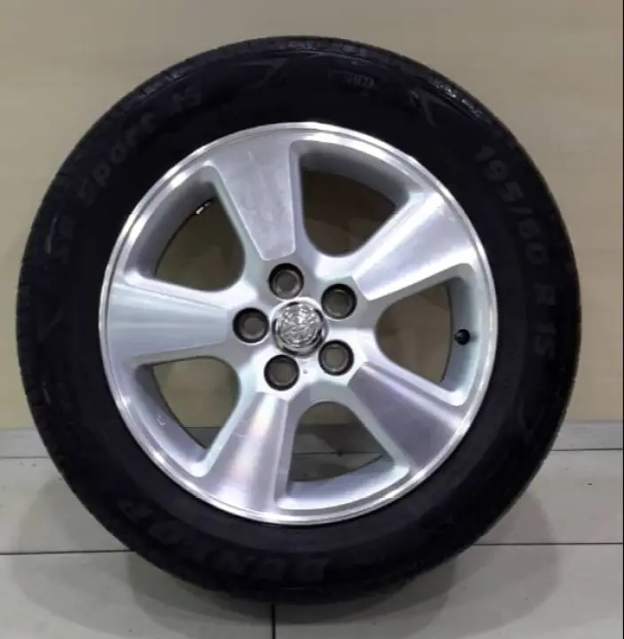 Used Sport Rim With Installation Original Toyota Wish 15x6 5h100 Et45 195 60r15 Used Tyre 40 Bunga Lazada