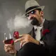 Cvurire【Ready!】1920s Mens Gatsby Gangster Costume Accessories Set Old Man Costume Grandpa Accessories Set. 