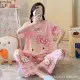 Korea Fashion Pyjamas Set Baju Tidur Perempuan Plus Size Women pajamas plus size wanita short sleeve comfy. 