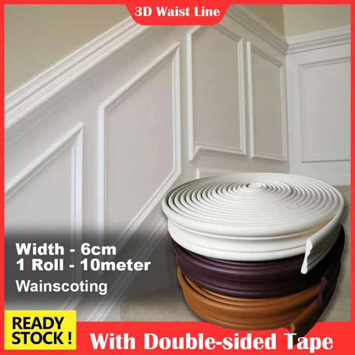 6cm X 10 Meter Wainscoting Sk Rich Foam Frame Wall Skirting Border Line Wall Art Wall Skirting Diy Wall Frame Border Skirting Wainscoting Wall Line Diy Frame Bingkai Foam Border Lazada Singapore