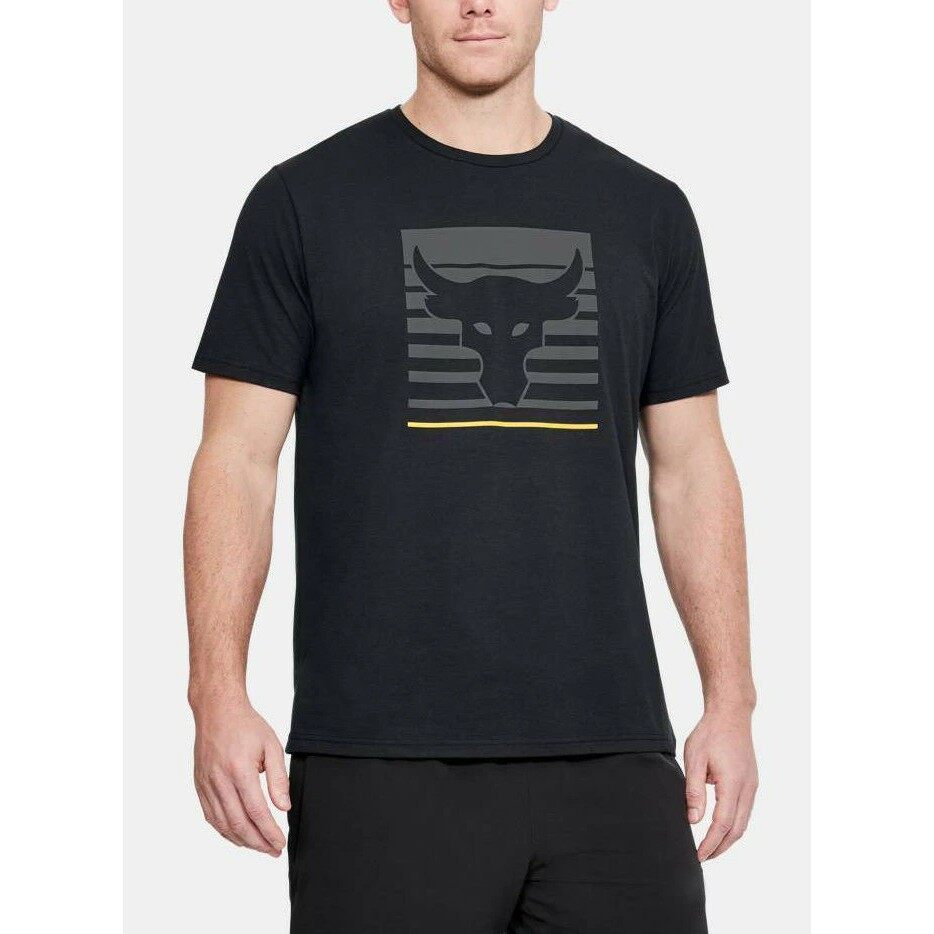 Men's Under Armour UA Project Rock Logo T-Shirt Top 1321412 New Size S,M,L,XL 