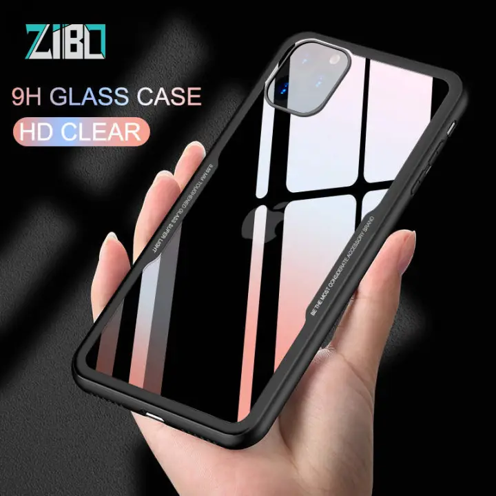 Tempered Glass Phone Case For Iphone 12 Pro Max 12 Mini 11 Pro Max Xs Max Xr X 8 7 6 6s Plus Se 2020 Soft Silicone Glass Back Cover Shockproof Protective Casing Case Lazada Singapore