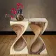 Log Hand Carved Twisted Stool, Button Bar Stool, Accent Table, Double Twisted Coffee Table. 
