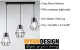 Wynn Design [Long Based or Round Based] Hanging Light Set of 3 Ceiling Light Design Decorative Shape Ceiling Light Loft Nordic Art Pendant Light Designer Decoration Lampu Gantung Lampu Hiasan Lampu Ruang Tamu (MJ011-3). 