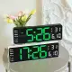 Large LED Digital Wall Clock Remote Control Temp Date Week Display Memory Table Watch Wall-mounted Dual Electronic Alarms Clocks. 
