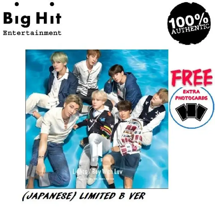 Ready In Stock Japanese Album Bts Lights Boy With Luv Limited Edition B Ver Cd Dvd Lazada