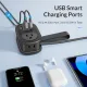 Mini Power Strip with 3 USB Ports, ORICO 2 Outlet Portable Flat Plug Strip with 120cm Small Extension Cord, No Surge Protector for Cruise Ship Essentials Travel[3Pin US plug]. 