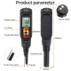 Digital Food PH Meter 0.00-14.00pH Temperature Dough Soil PH Tester Meat Cheese Bread Fruit Water Acidity Analyzer LCD Backlight. 