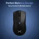 Delux M600 Series Wired & Wireless Rechargeable Gaming Mouse MAX 26000 DPI PAW3395 PAW3311 PMW3325 52g light-weight Mass-centralized Design PC/Laptop/Windows. 