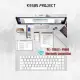 [Ready Stock] DK68 Wireless Mechanical keyboard  Hotswappable Trimode RGB Bluetooth 2.4Ghz RK68 Lookalike barebone. 