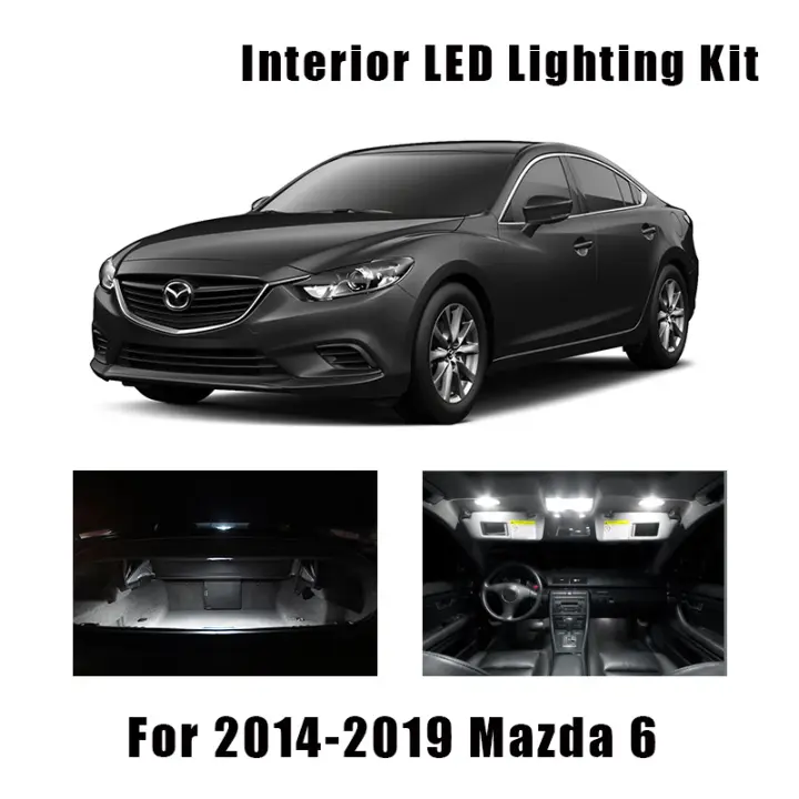 13pcs White Bulbs Car Led Interior Reading Ceiling Light Kit Fit For Mazda 6 2014 2017 2018 2019 Trunk Cargo Door License Lamp Lazada Singapore