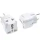 ISRAEL Travel Adapter 2-ways Outlet Power Plug, AU/ US/EU/UK to Israeli 3 Pin Grounded Plug Adaptor 10A 250V. 
