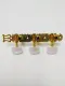 Takamine TGP0551NG Original Tuning Machine Heads Gold Die-Cast with Pearloid Buttons for Classical Guitar (1 Set of 2 pcs). 
