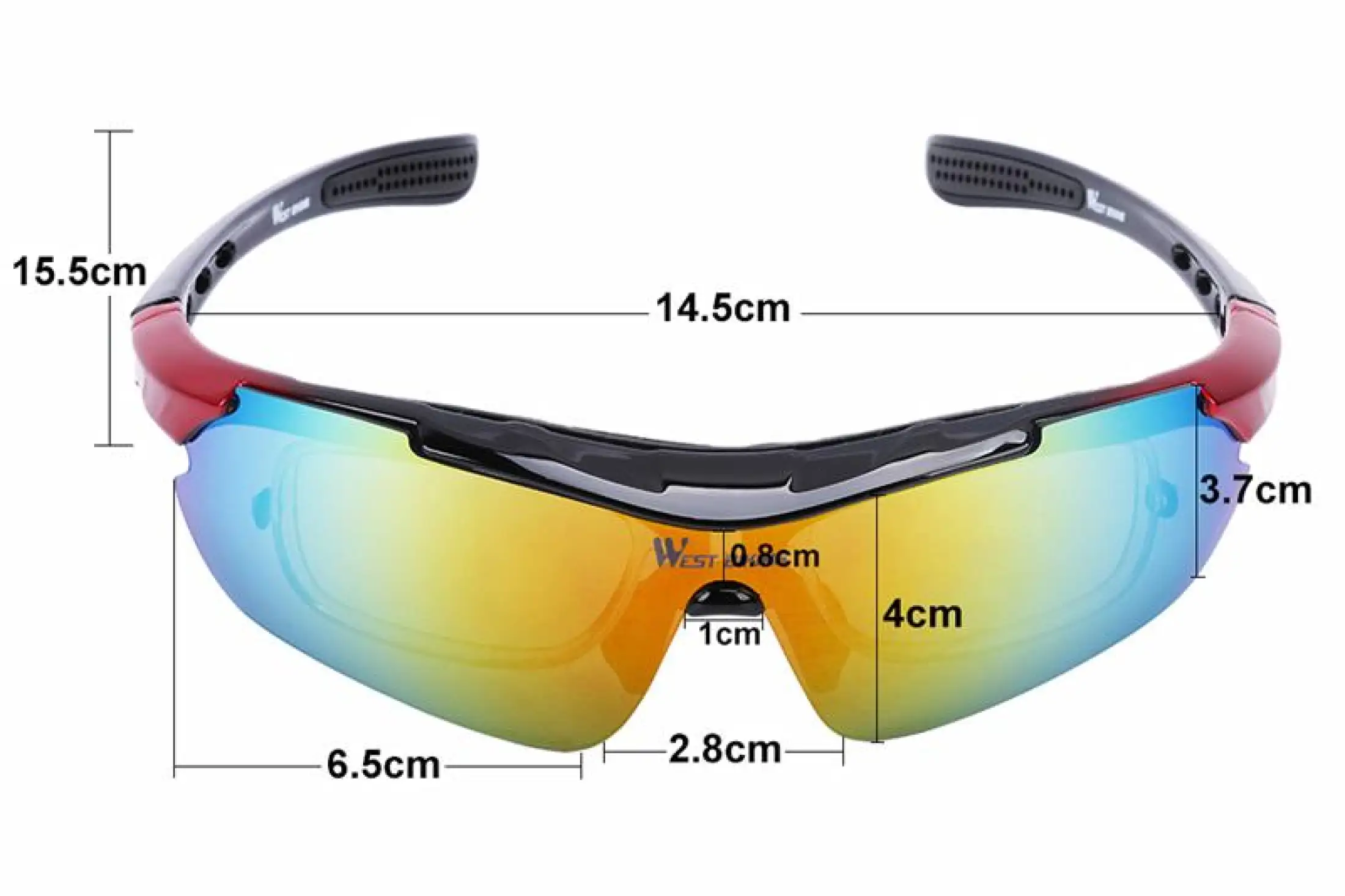 Tsafrer Polarized Sunglasses 2 Pack Sports Sunglasses for Men Women Interchangeable Lens 