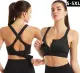 Adjustable Front Zipper Sports Bra Shockproof No Steel Ring Women Vest Yoga Cross Back Underwear. 
