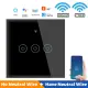 Smart life app WiFi + 433MHZ Touch Switch Neutral & No Neutral 2 in 1 Home Wall Button for TUYA Alexa and Google Home. 