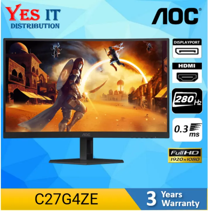 AOC C27G2Z / C27G4Z / C27G4ZE / CQ30G3Z CURVE FHD AMD FREESYNC GAMING MONITOR